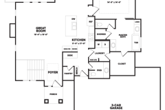 Kyle I floor plan custom home by TruMark Custom Homes in Kansas City Missouri